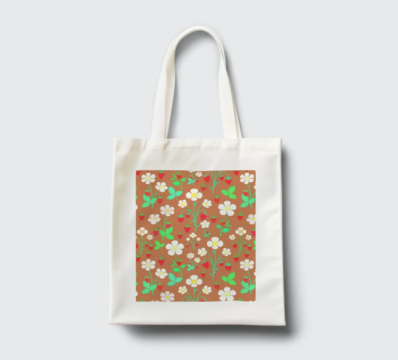 Fragole selvatiche Marrone borsa in juta da SilverPegasus