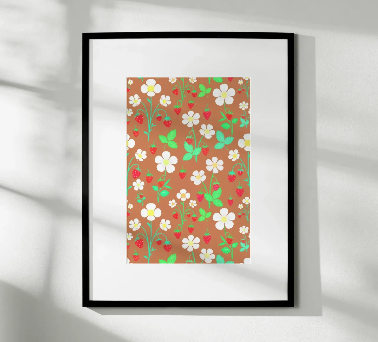 Fragole selvatiche Marrone poster da SilverPegasus