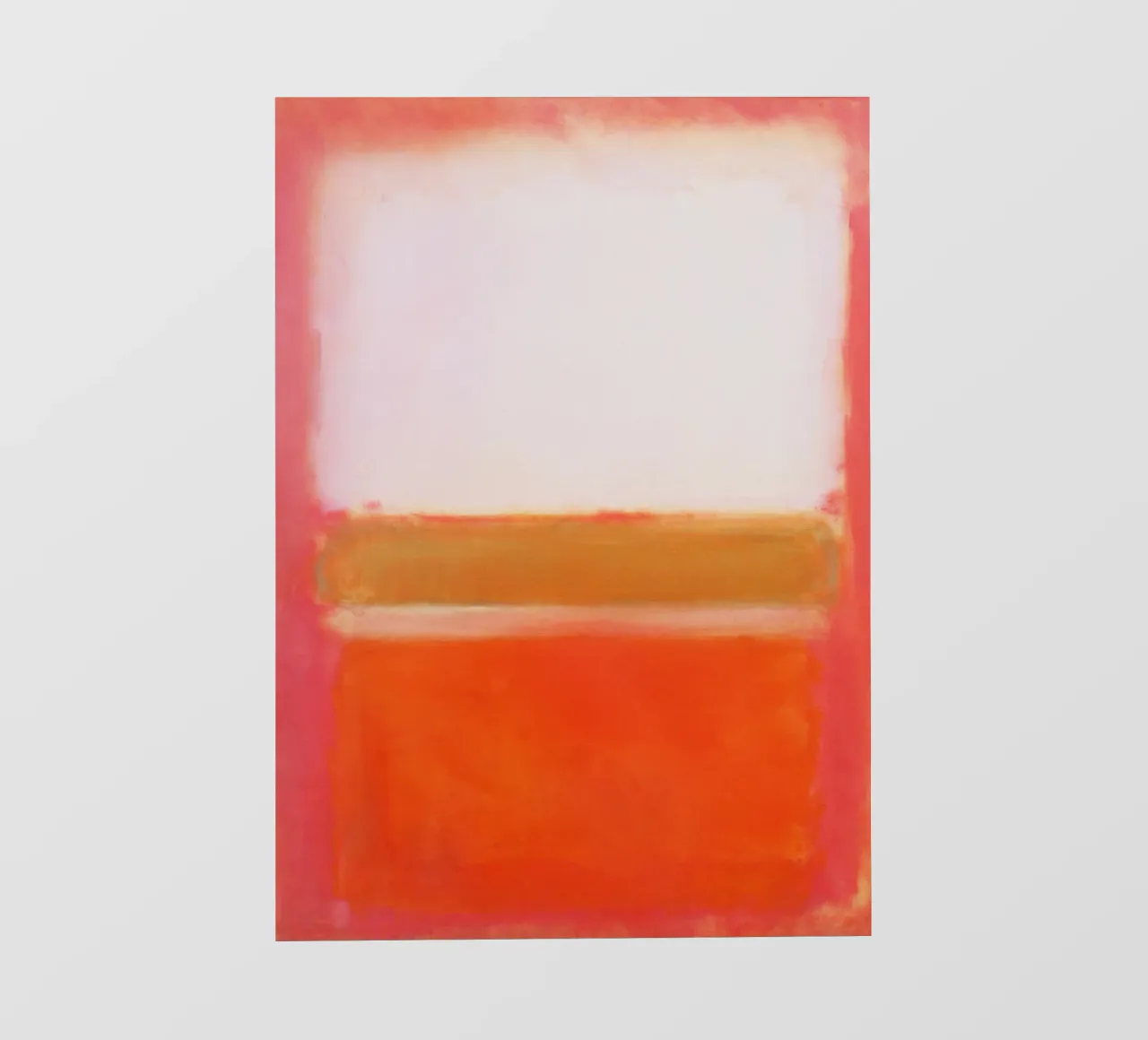 Mark Rothkos "Ohne Titel (Weiß, Rosa und Senf) PVC Plane von Classic Art Prints