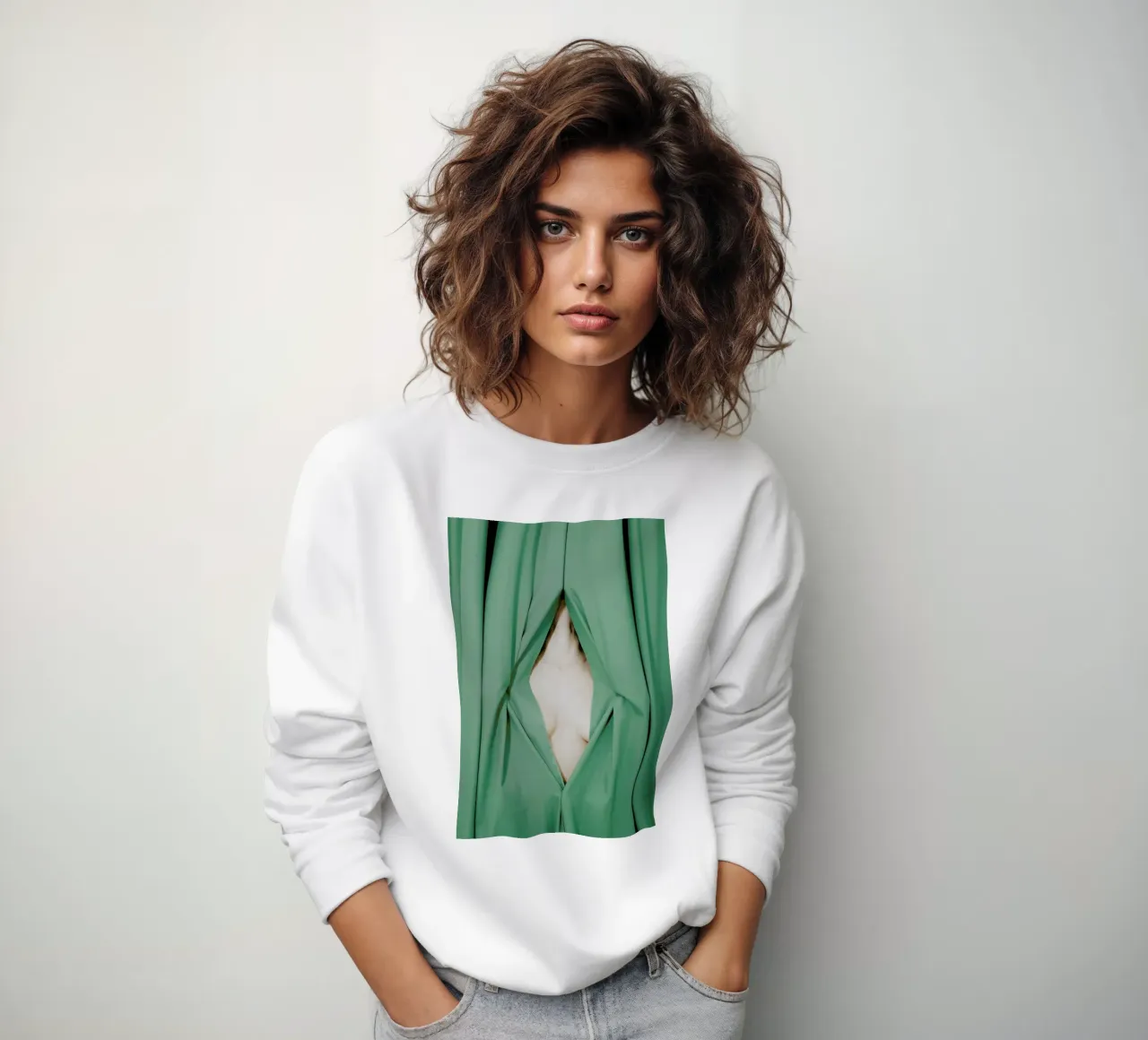 Bathed in Light Behind the Curtain sweatshirt van EyeEm Mobile GmbH