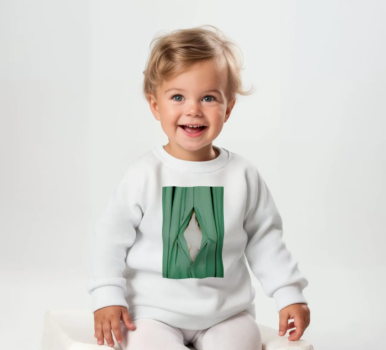 Bathed in Light Behind the Curtain felpa neonato da EyeEm Mobile GmbH