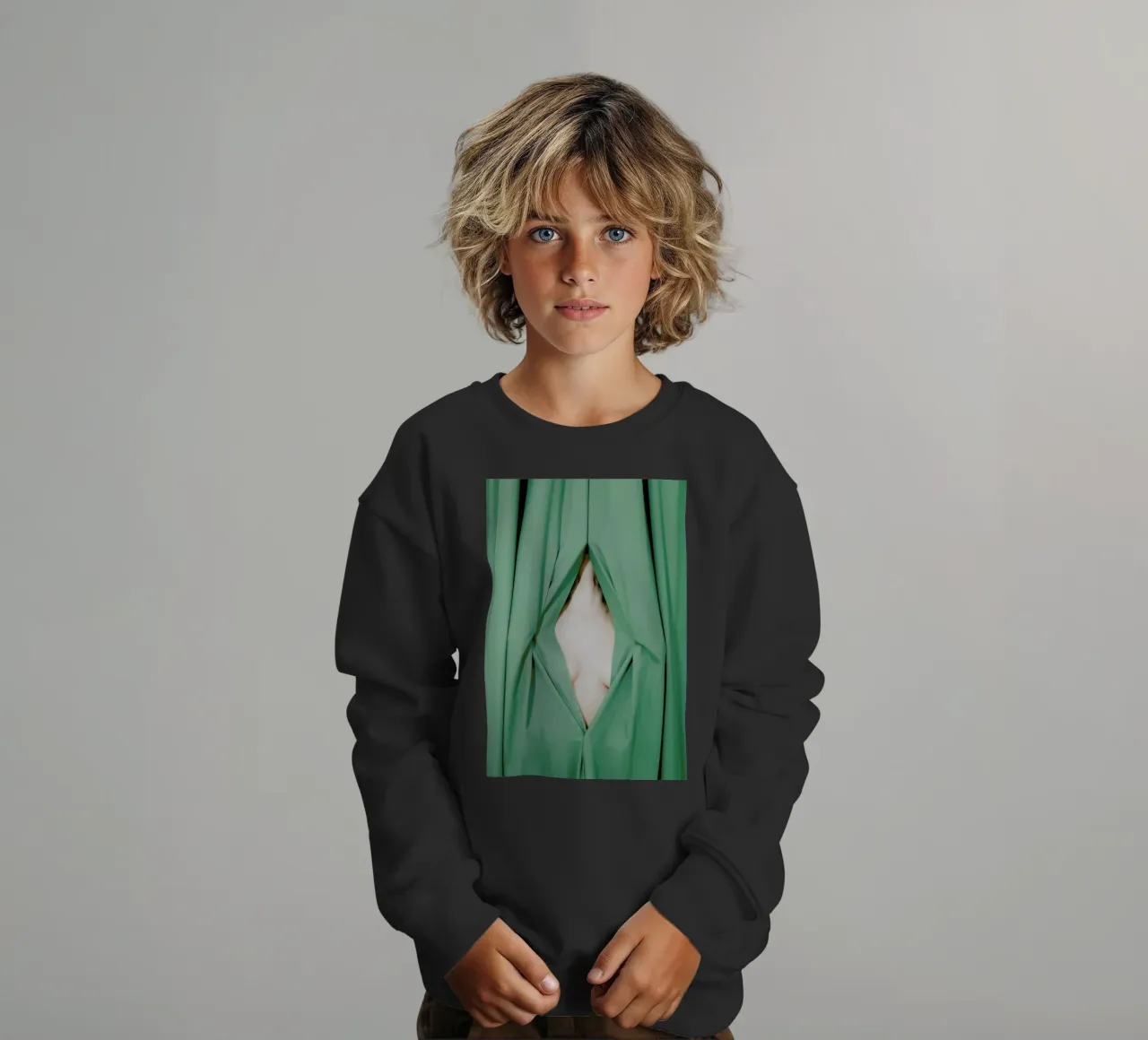 Bathed in Light Behind the Curtain felpa bambino da EyeEm Mobile GmbH