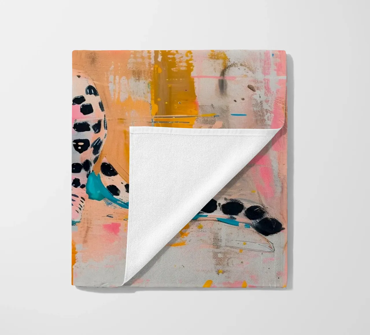 Stampa pop art ghepardo vibrante - Giungla urbana astratta telo mare da ClubArt