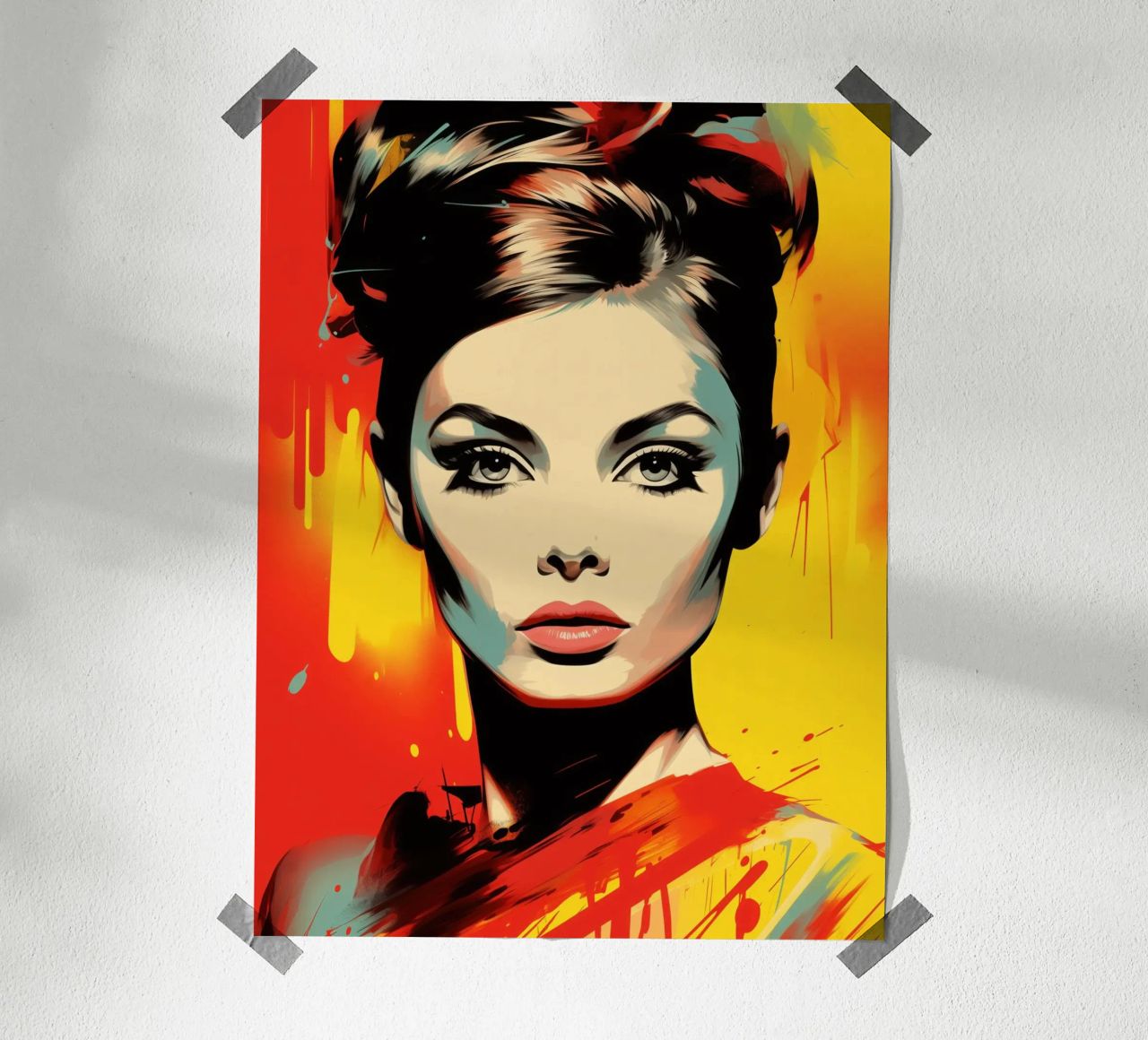 Audrey Hepburn | Street Art Portrait poster by Autofocus