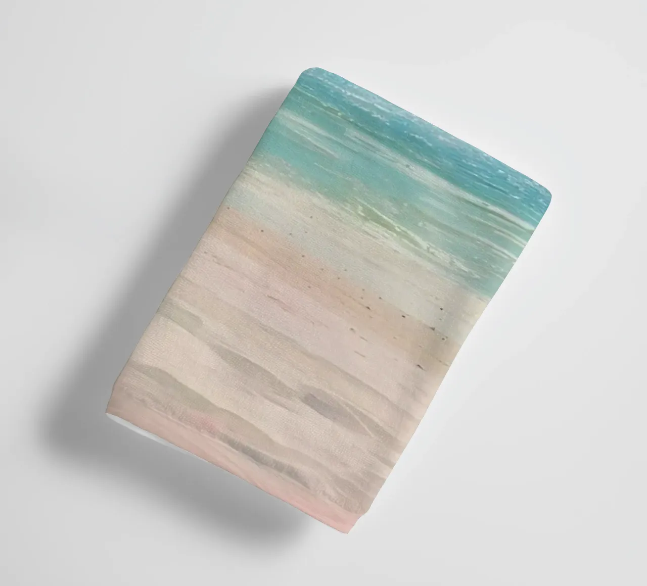 Beach Please - Roze Paraplu's Kust Kunstdruk badhanddoek van ClubArt