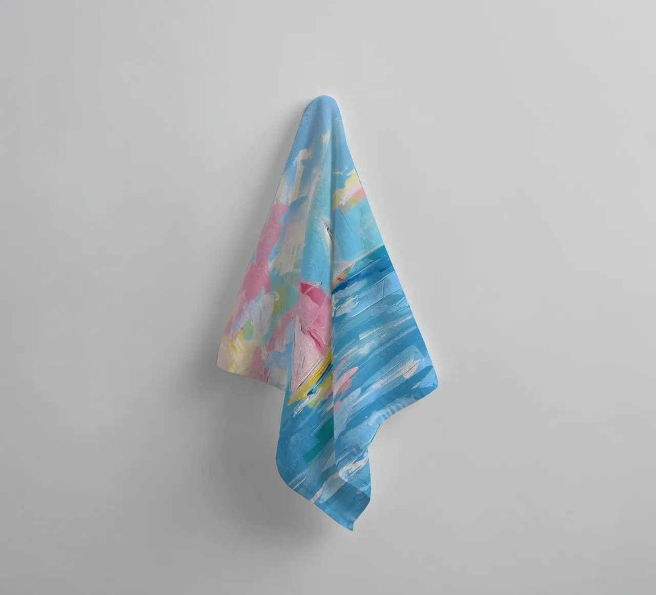 Impressionist Sailboats - Abstract Marine Art Print towel by ClubArt