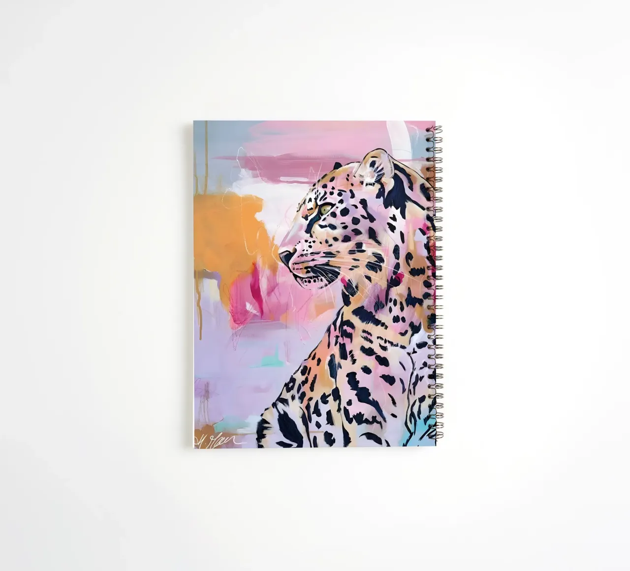 Colorful Leopard Art - Abstract Wildlife Pop Art Print spiral notebook by ClubArt