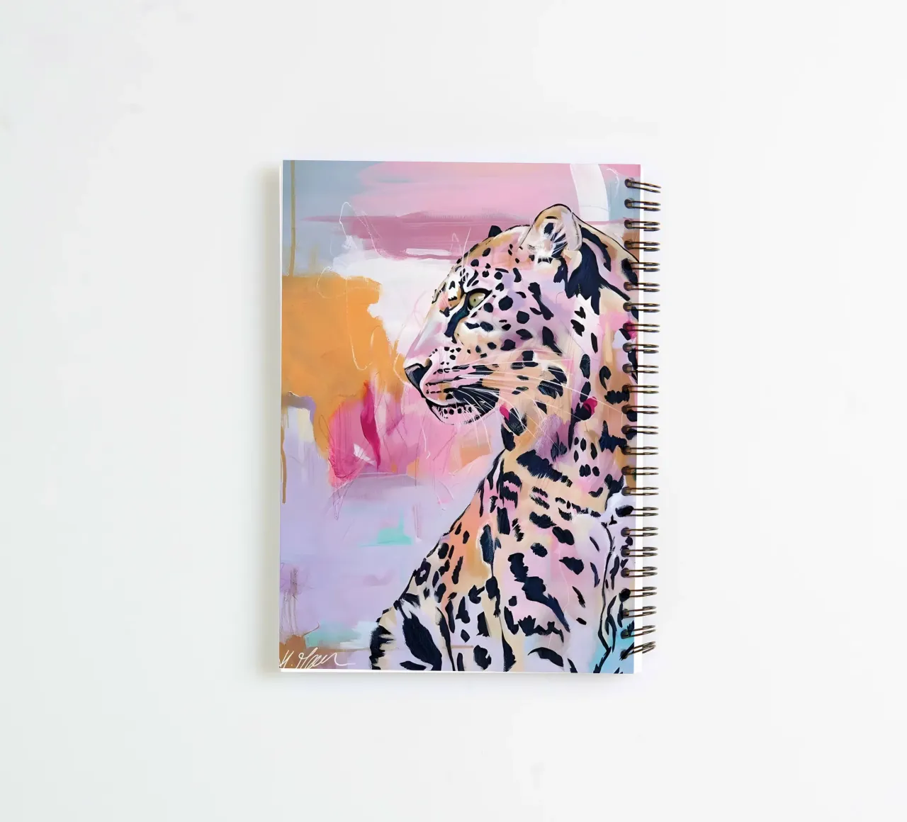 Colorful Leopard Art - Abstract Wildlife Pop Art Print spiral notebook by ClubArt