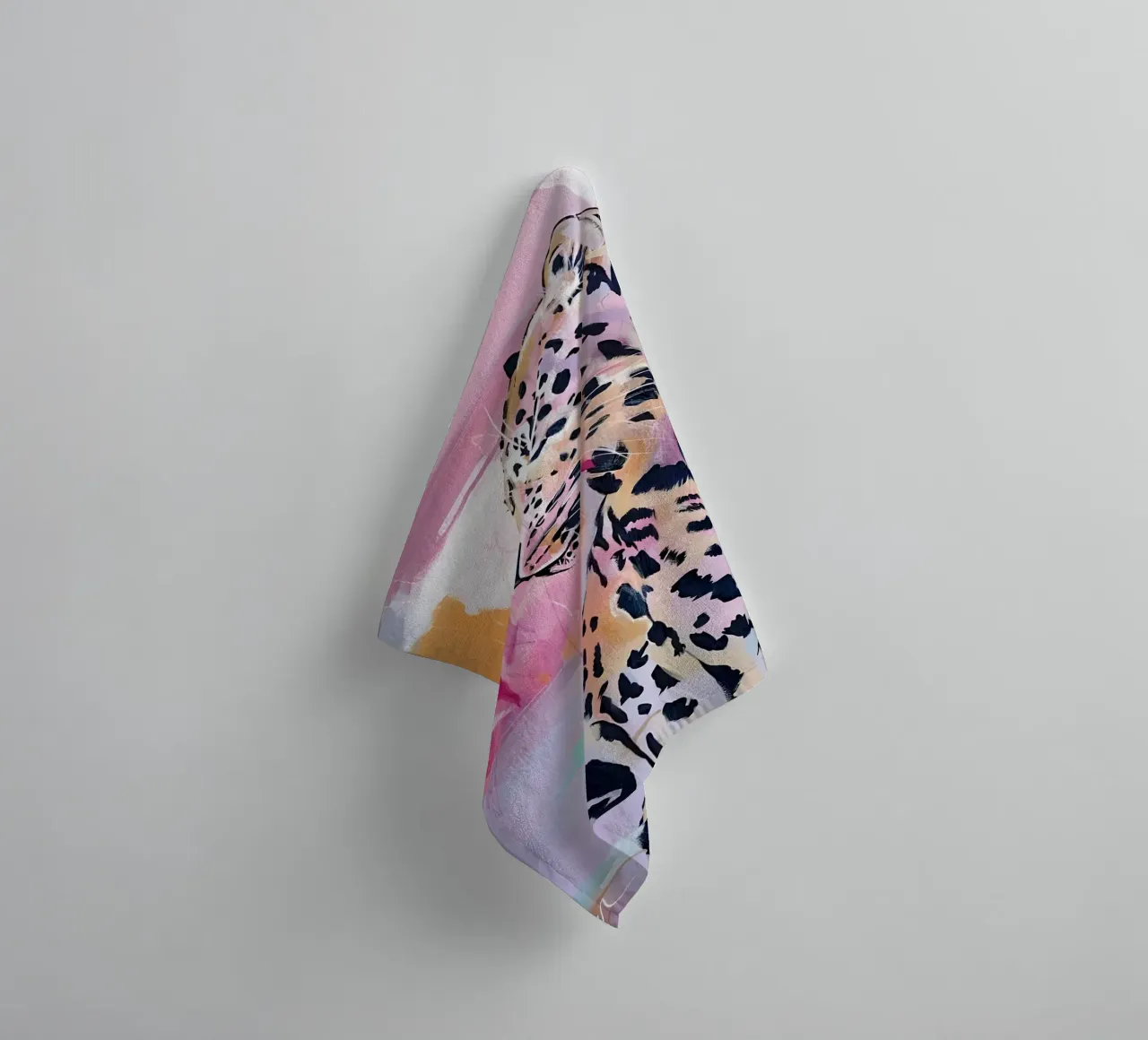Colorful Leopard Art - Abstract Wildlife Pop Art Print towel by ClubArt