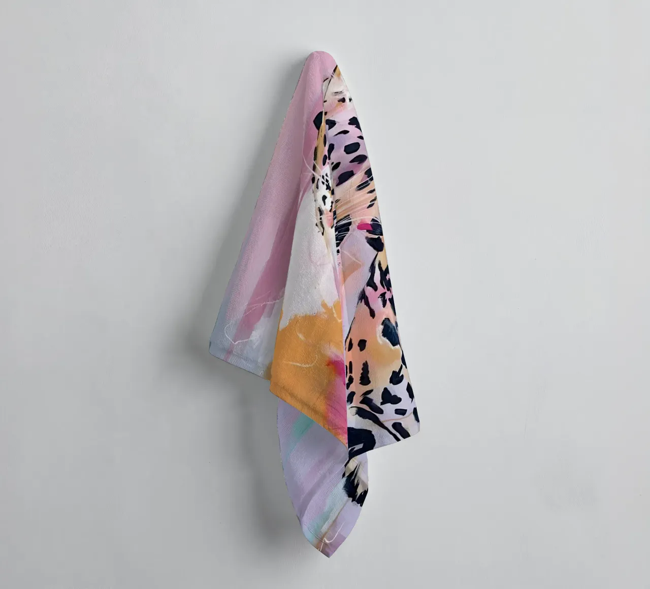 Colorful Leopard Art - Abstract Wildlife Pop Art Print towel by ClubArt