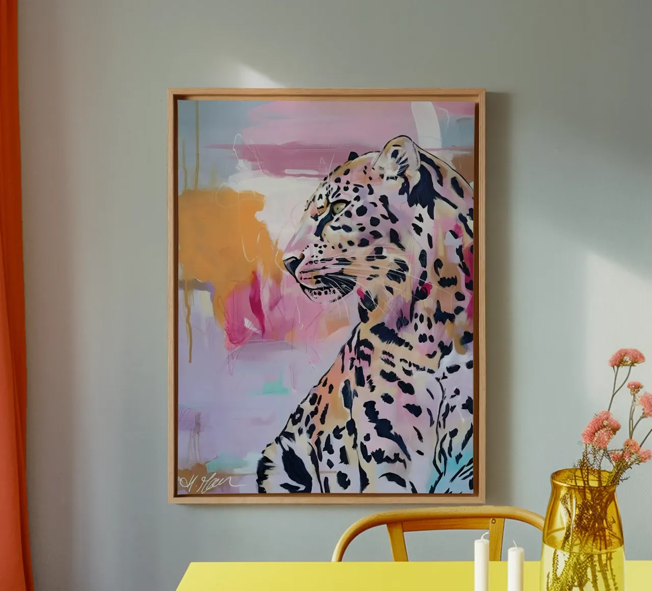 Colorful Leopard Art - Abstract Wildlife Pop Art Print canvas by ClubArt