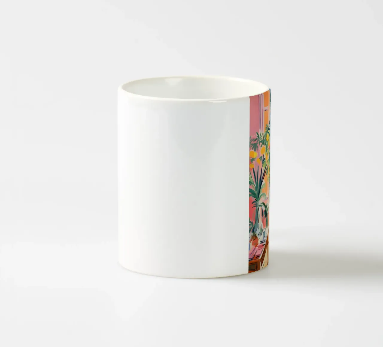 Vue d'un balcon français - Art intérieur fauviste vibrant mug en céramique de ClubArt