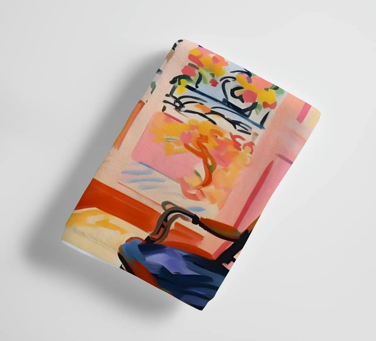 Vue d'un balcon français - Art intérieur fauviste vibrant serviette de bain de ClubArt