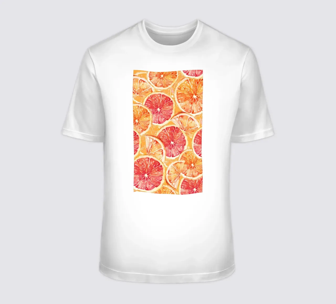 Citrus Slices Pattern - Vibrant Orange & Grapefruit Art t-shirt by ClubArt