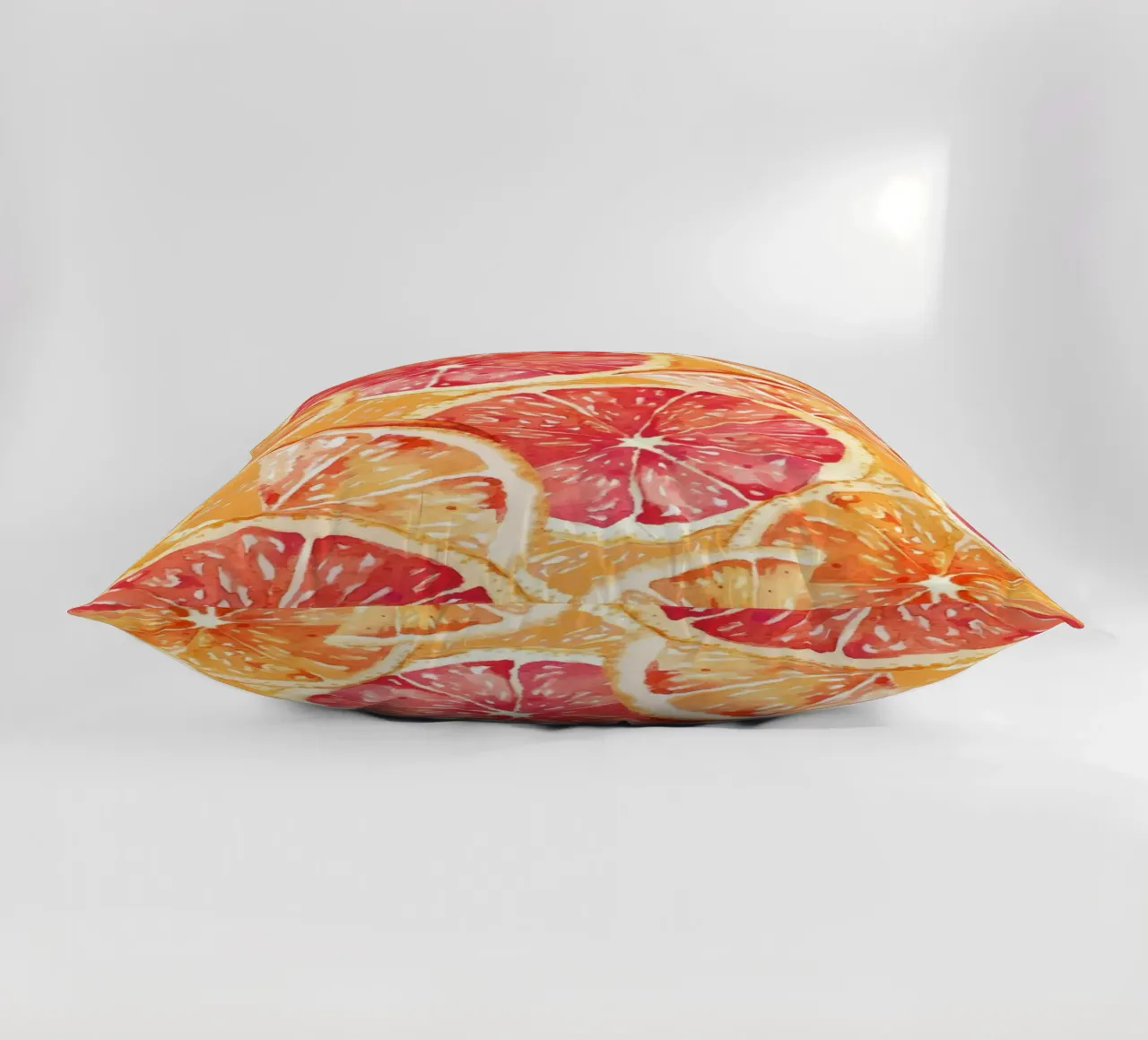 Citrus Slices Pattern - Vibrant Orange & Grapefruit Art kussen van ClubArt
