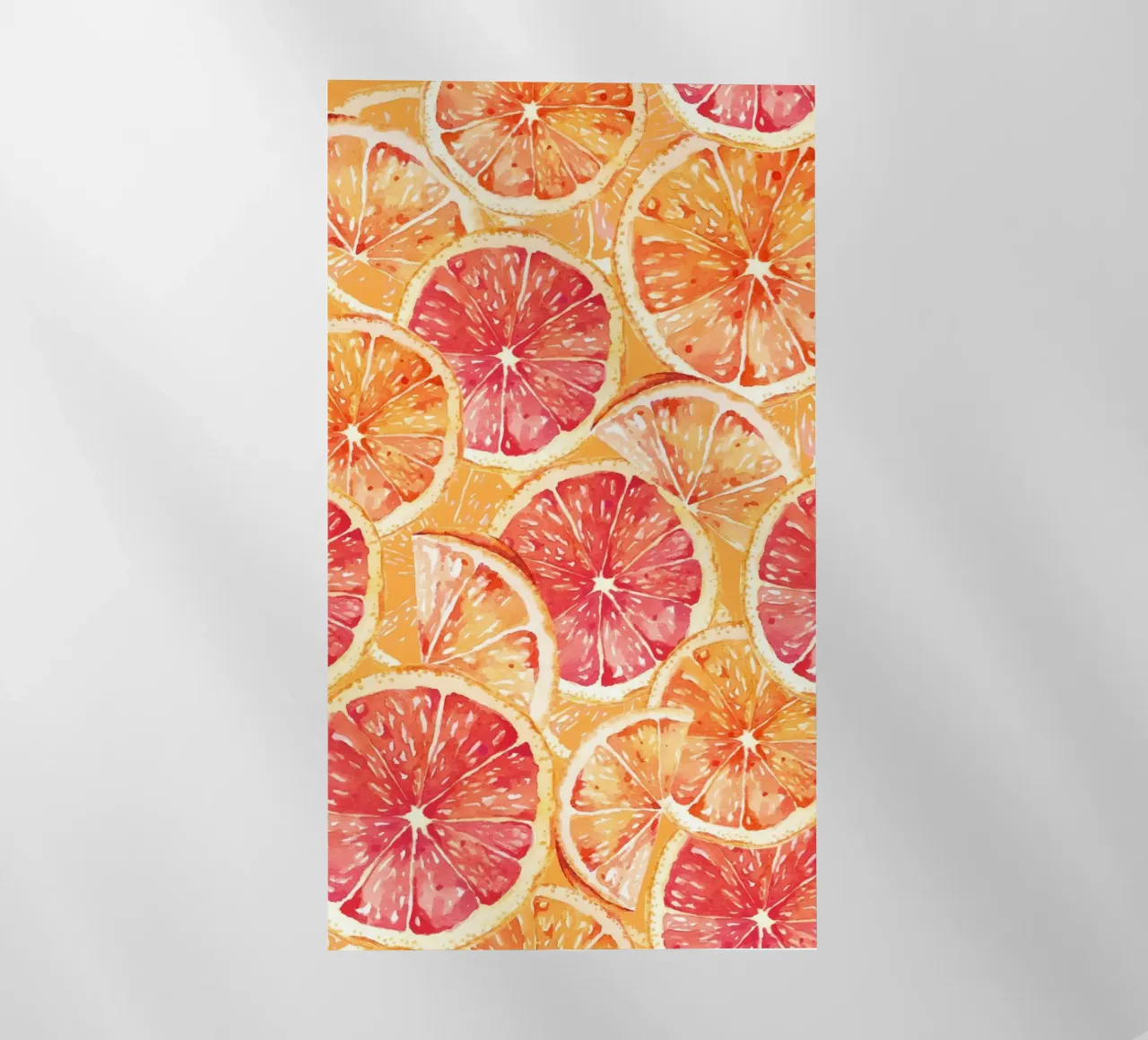 Citrus Slices Pattern - Vibrant Orange & Grapefruit Art backlit film by ClubArt