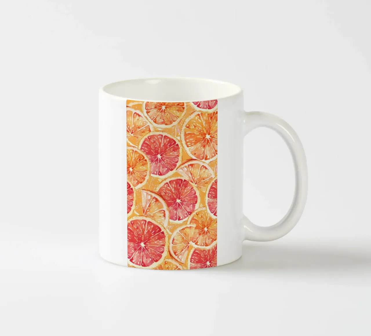 Citrus Slices Pattern - Vibrant Orange & Grapefruit Art keramische mok van ClubArt