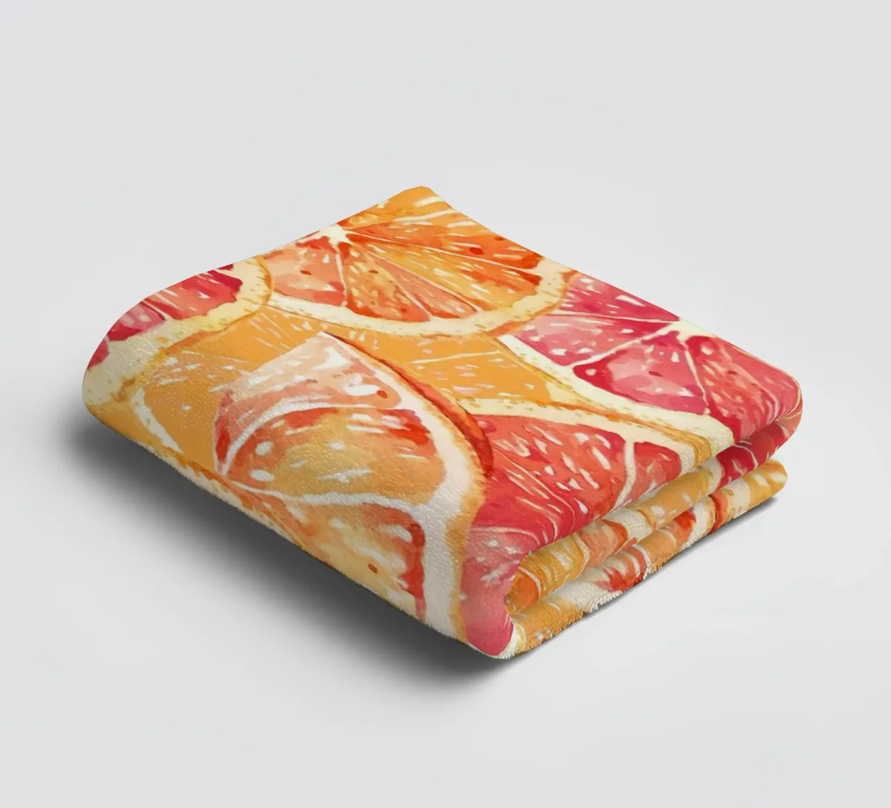 Citrus Slices Pattern - Vibrant Orange & Grapefruit Art badhanddoek van ClubArt