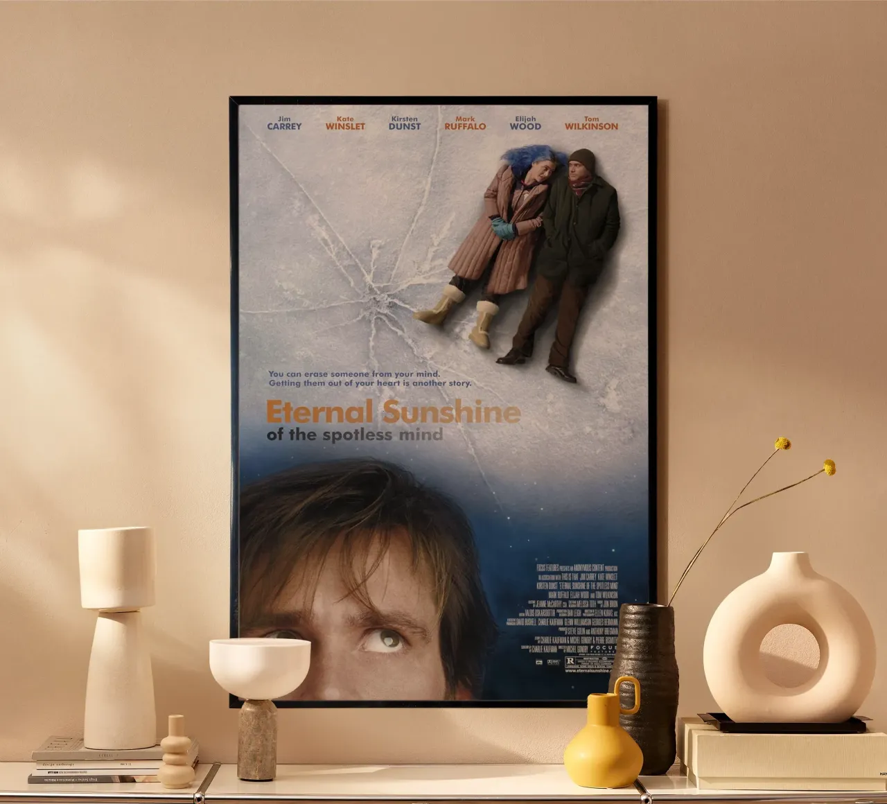 Eternal Sunshine of the Spotless Mind poster con telaio in alluminio da Attaboy Dsgn