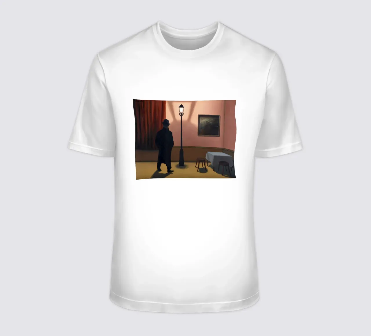 "Le Noctambule" René Magritte t-shirt da Classic Art Prints