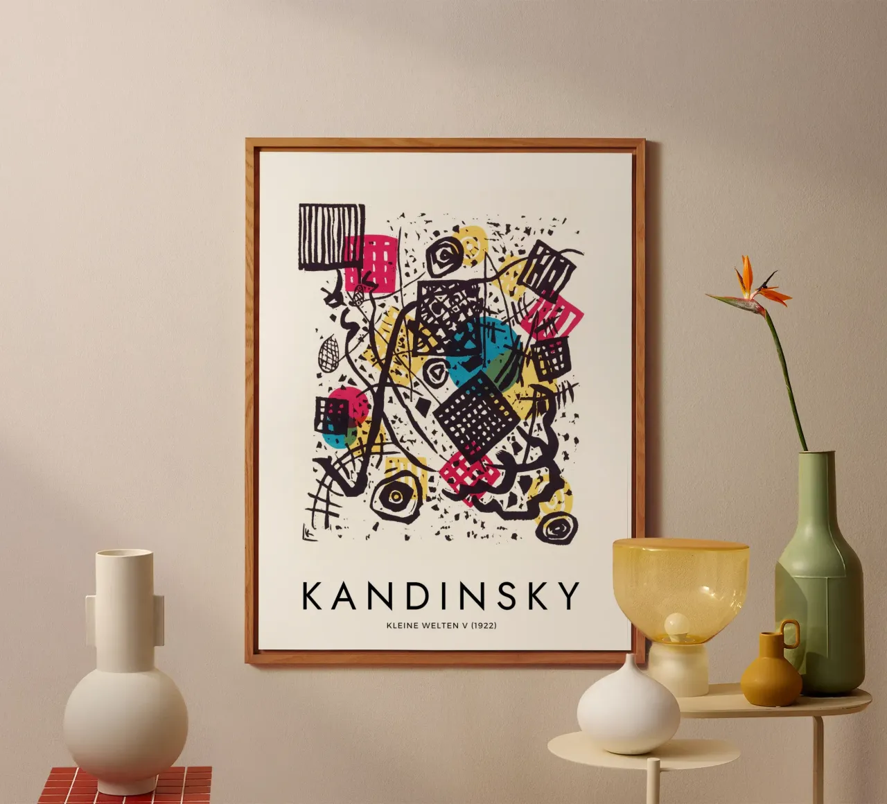 Wassily Kandinsky - Kleine Welten V 1922 alluminio dibond da apoloprints