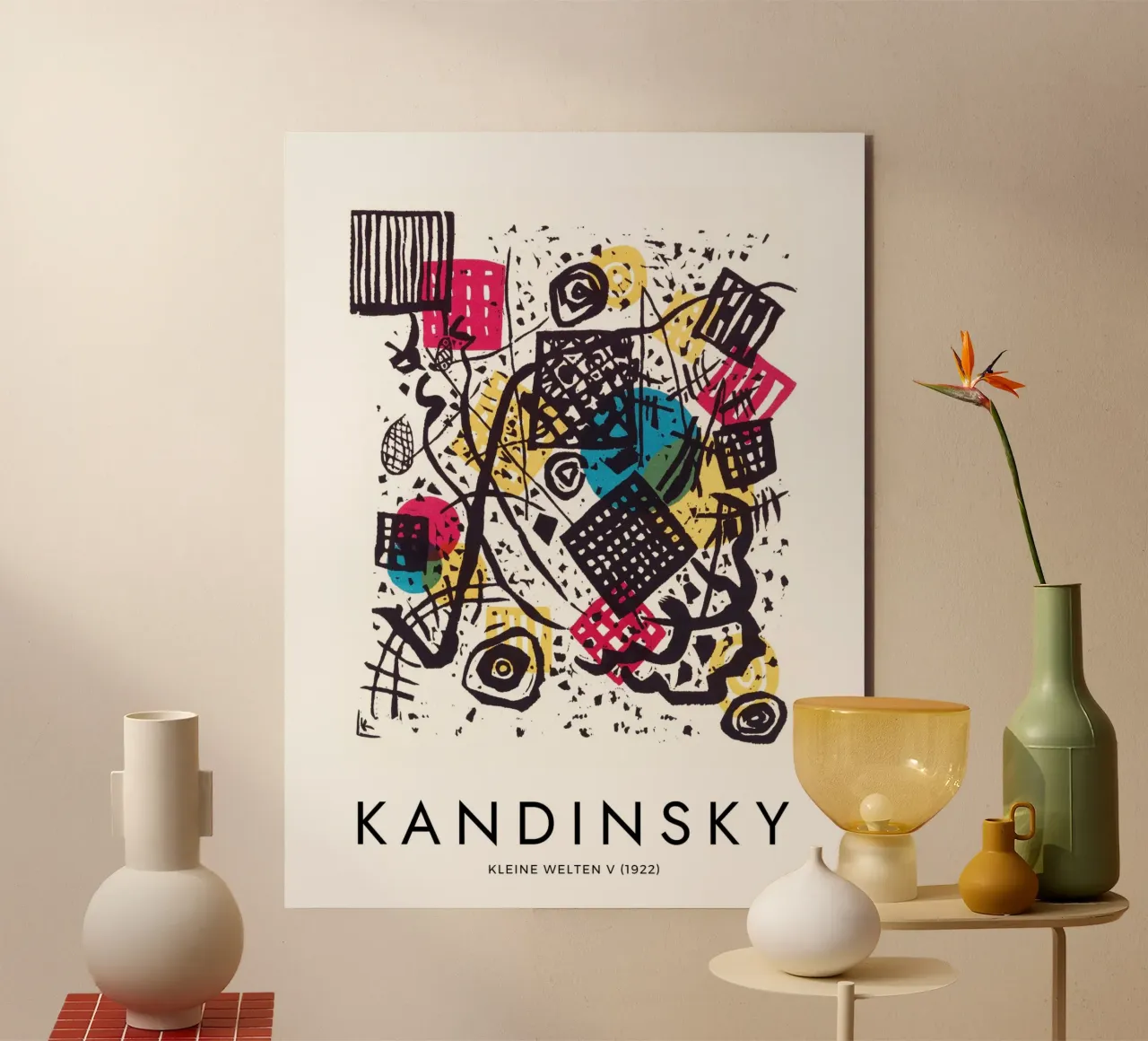 Wassily Kandinsky - Kleine Welten V 1922 alluminio dibond da apoloprints