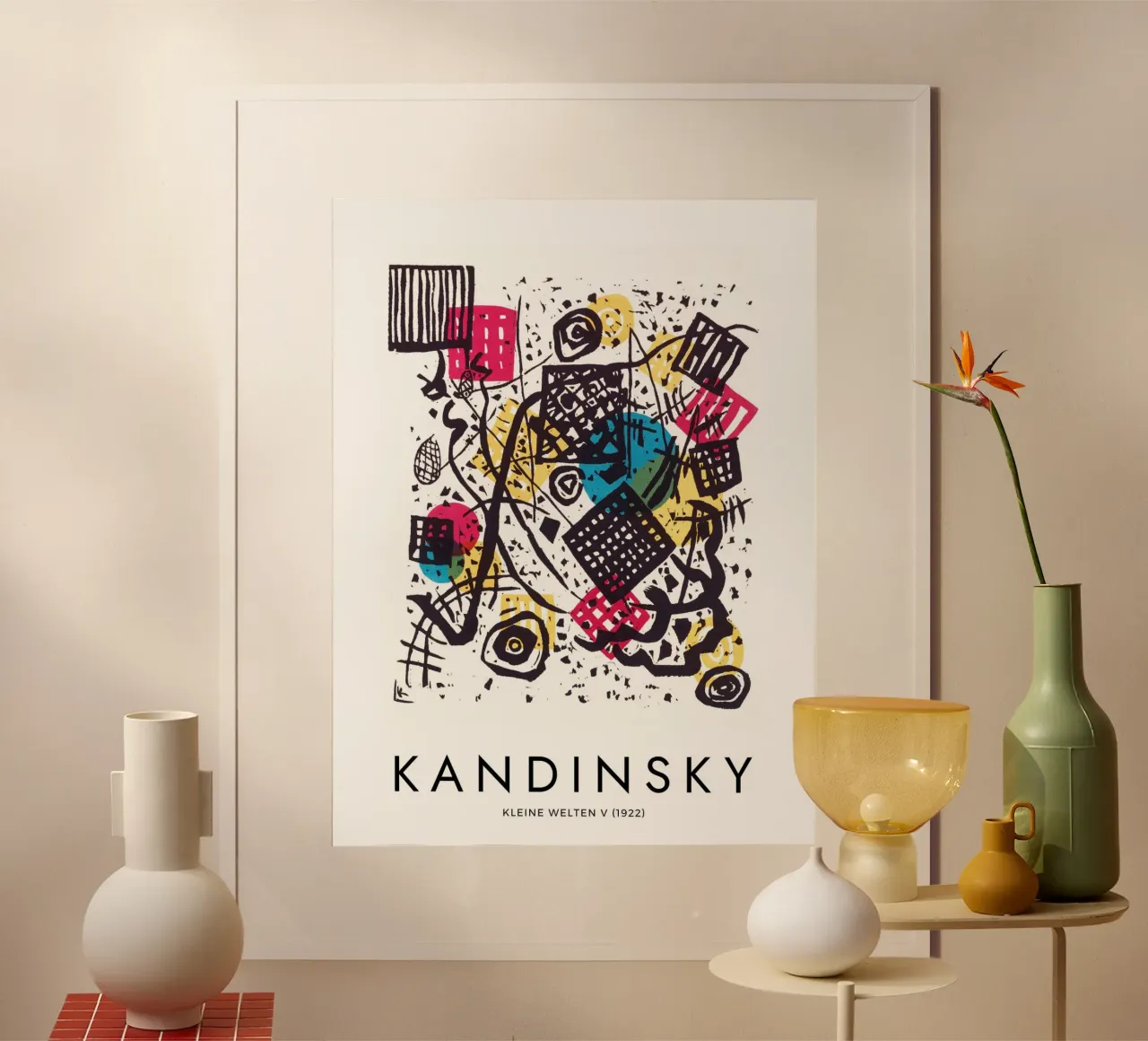 Wassily Kandinsky - Kleine Welten V 1922 carta hahnemühle da apoloprints