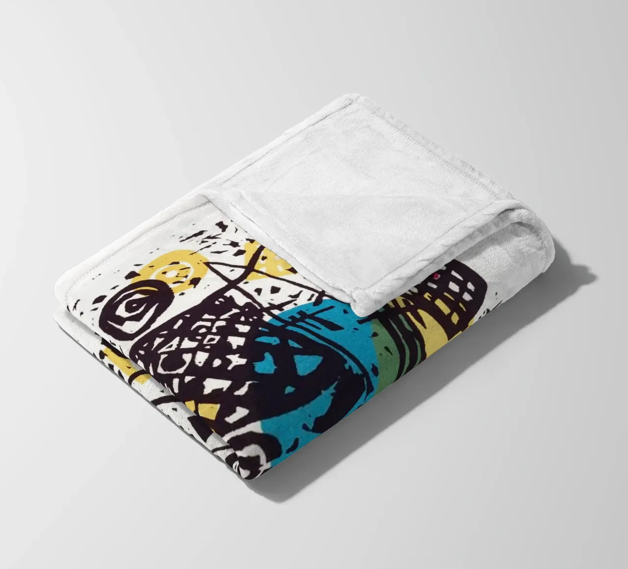 Wassily Kandinsky - Kleine Welten V 1922 coperta in pile da apoloprints