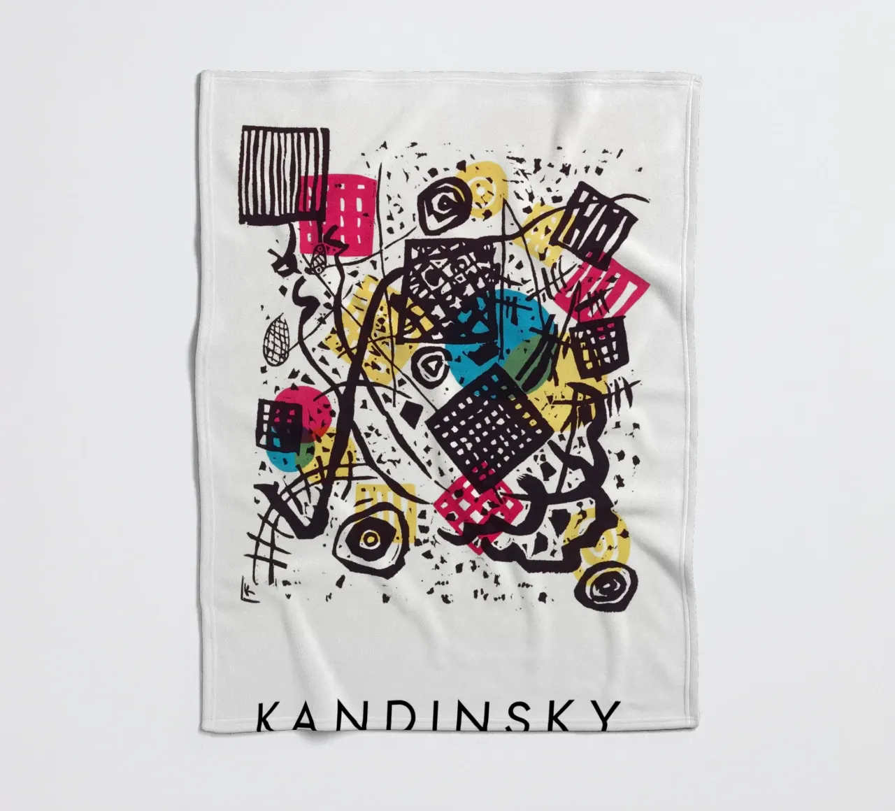 Wassily Kandinsky - Kleine Welten V 1922 coperta in pile da apoloprints