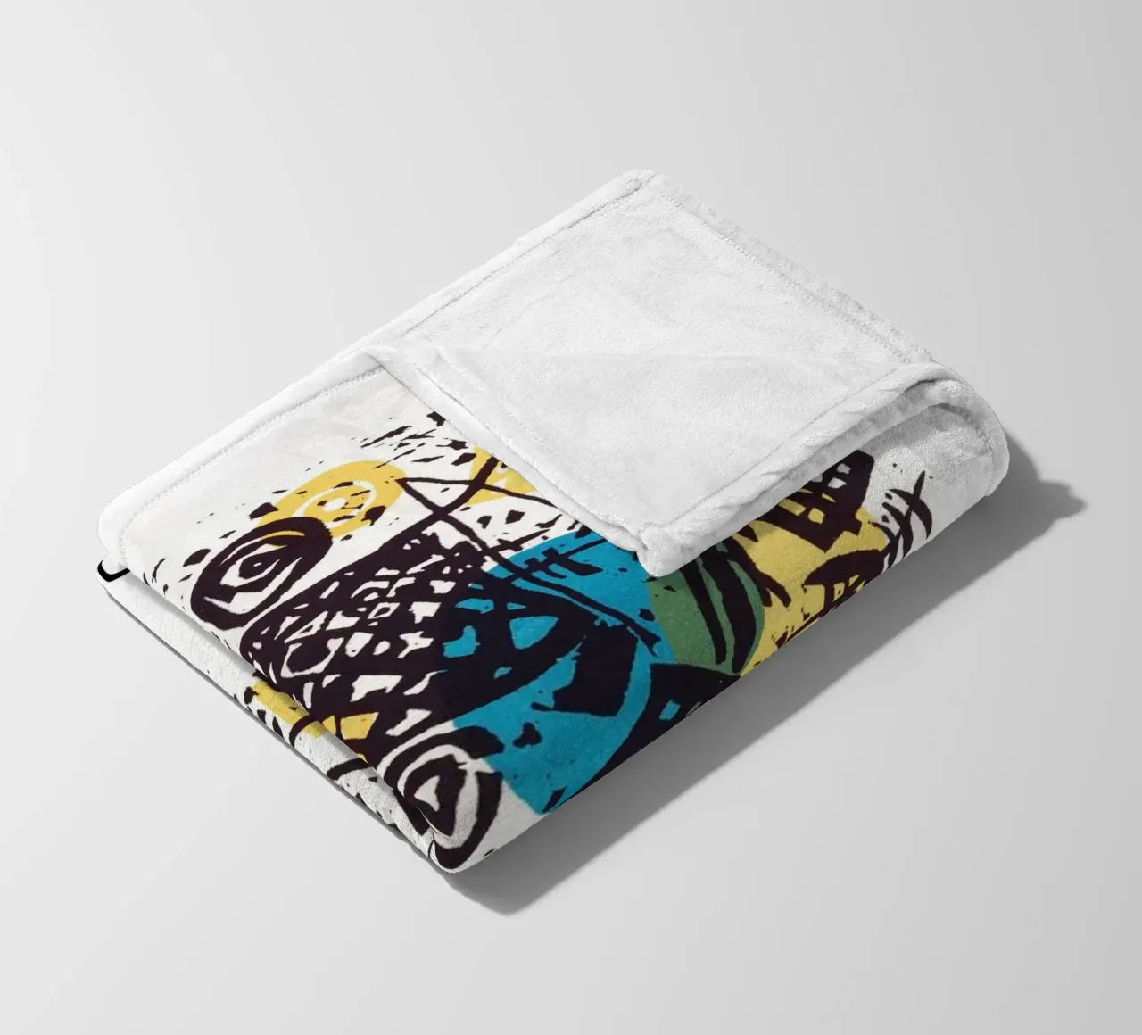 Wassily Kandinsky - Kleine Welten V 1922 coperta in pile da apoloprints