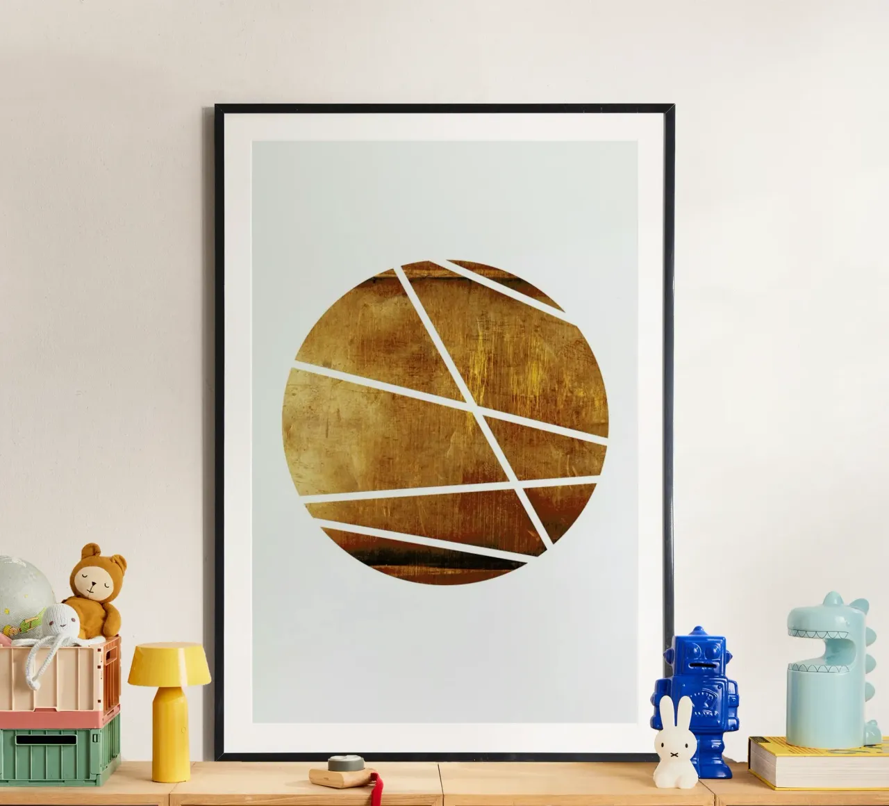 Mid century study no.26 poster con telaio in legno da Froilein Juno