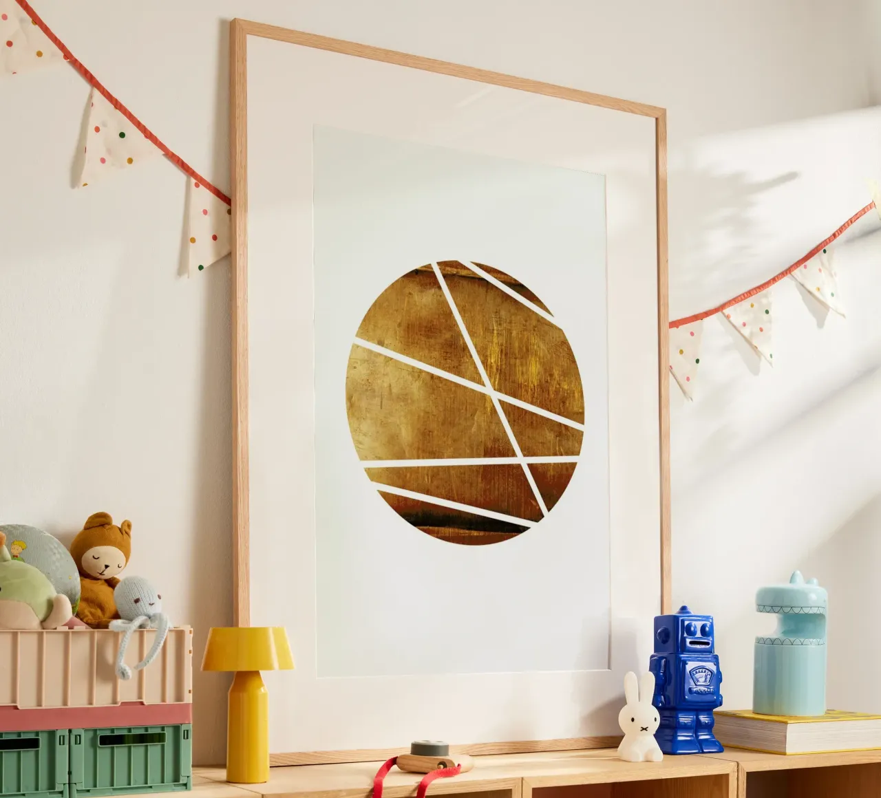 Mid century study no.26 poster con telaio in legno da Froilein Juno