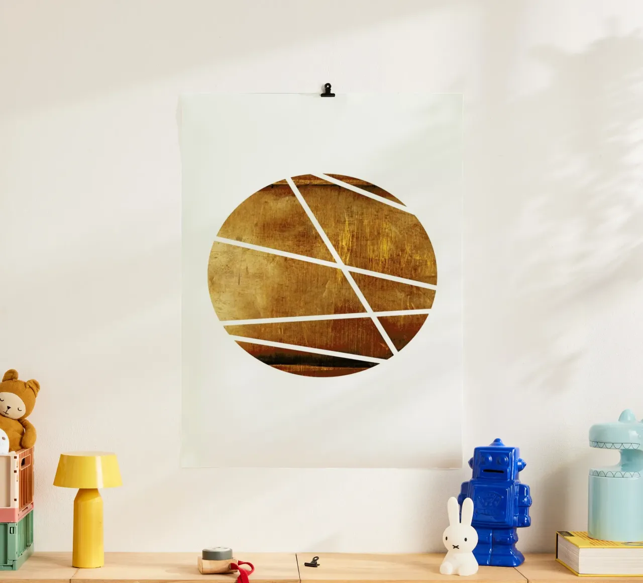 Mid century study no.26 poster con telaio in legno da Froilein Juno