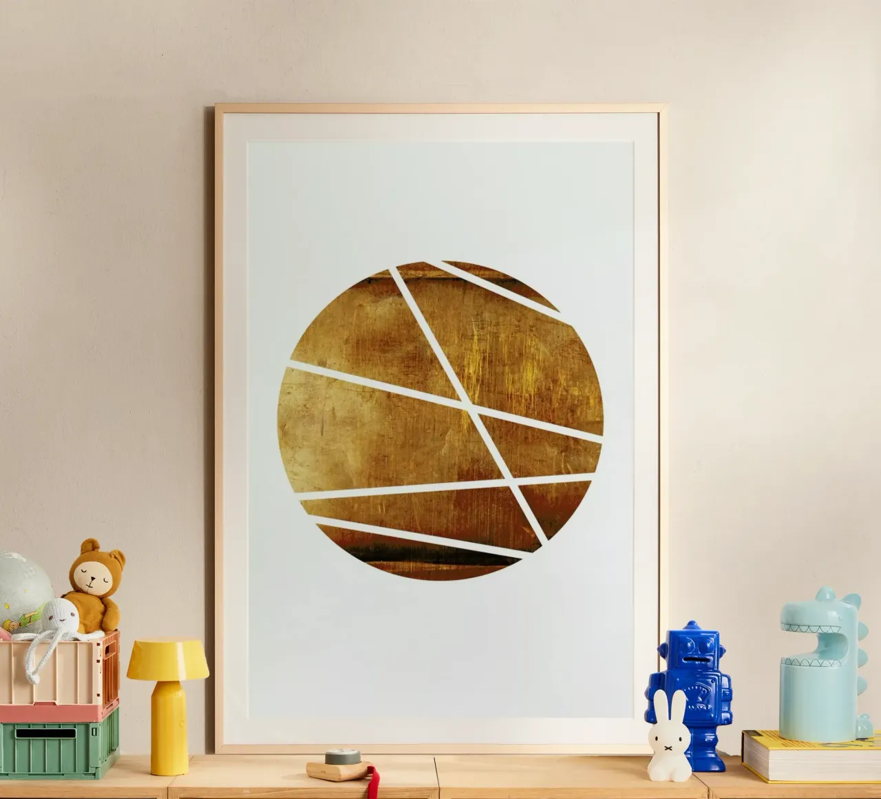 Mid century study no.26 poster con telaio in legno da Froilein Juno