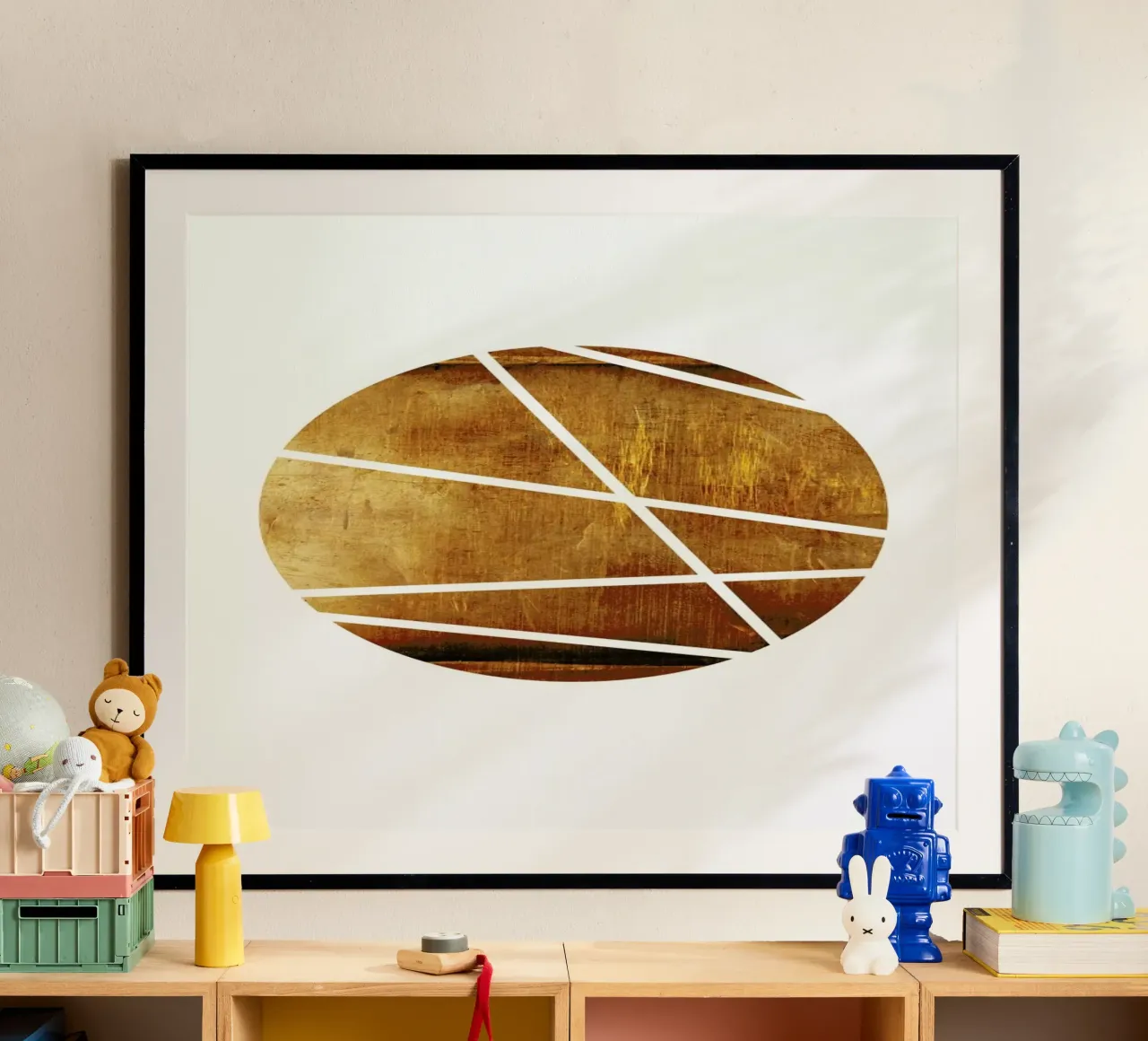 Mid century study no.26 poster con telaio in legno da Froilein Juno