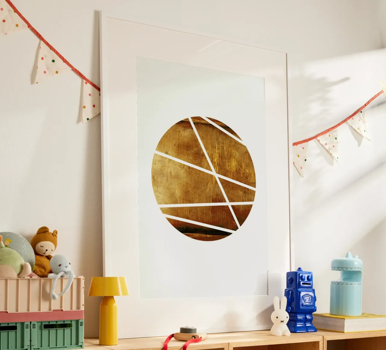 Mid century study no.26 poster con telaio in legno da Froilein Juno