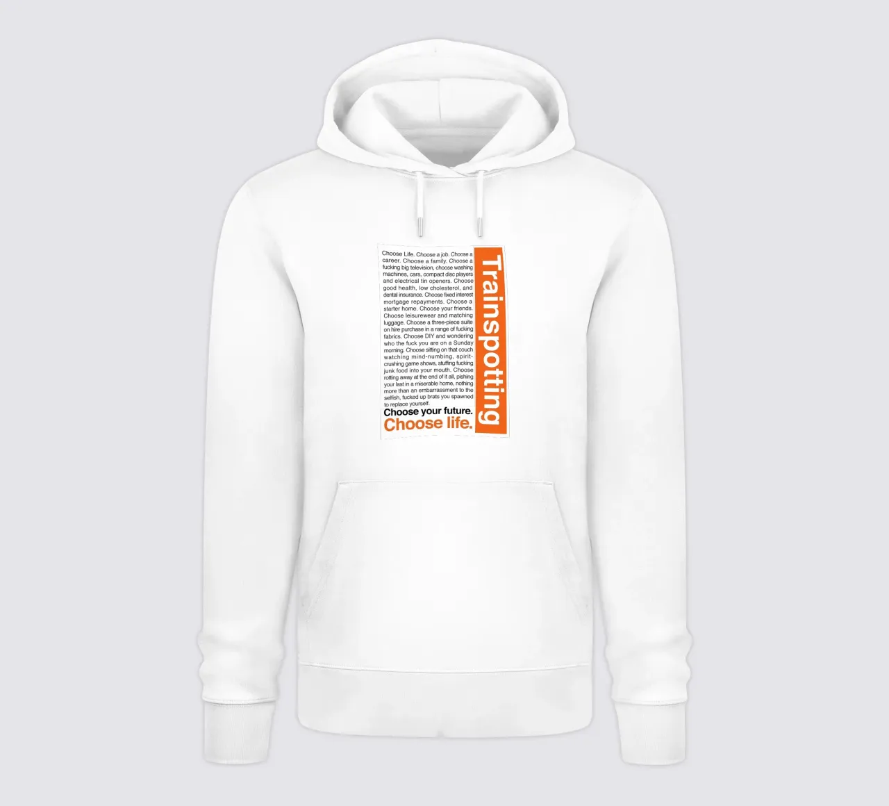 Trainspotting felpa con cappuccio da Attaboy Dsgn