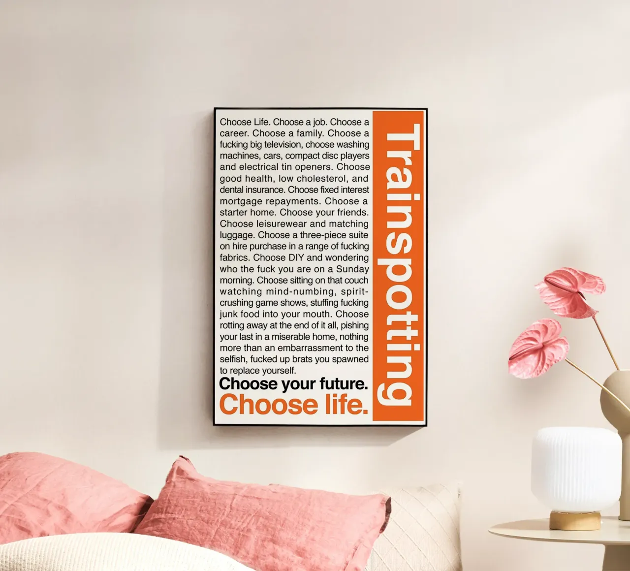 Trainspotting plexiglass da Attaboy Dsgn