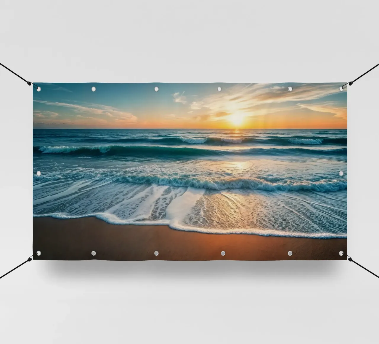Spiaggia all'alba telo in pvc da Wild Beauty