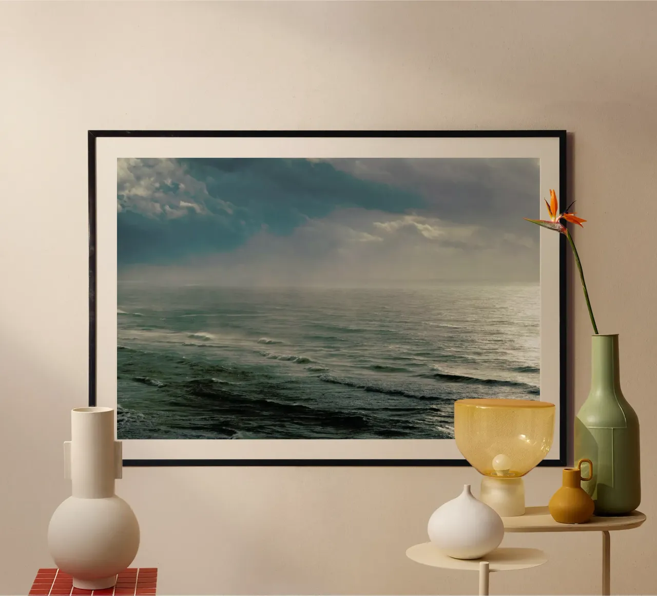 Winter Surfing VII poster con telaio in plastica da Tal Paz-Fridman