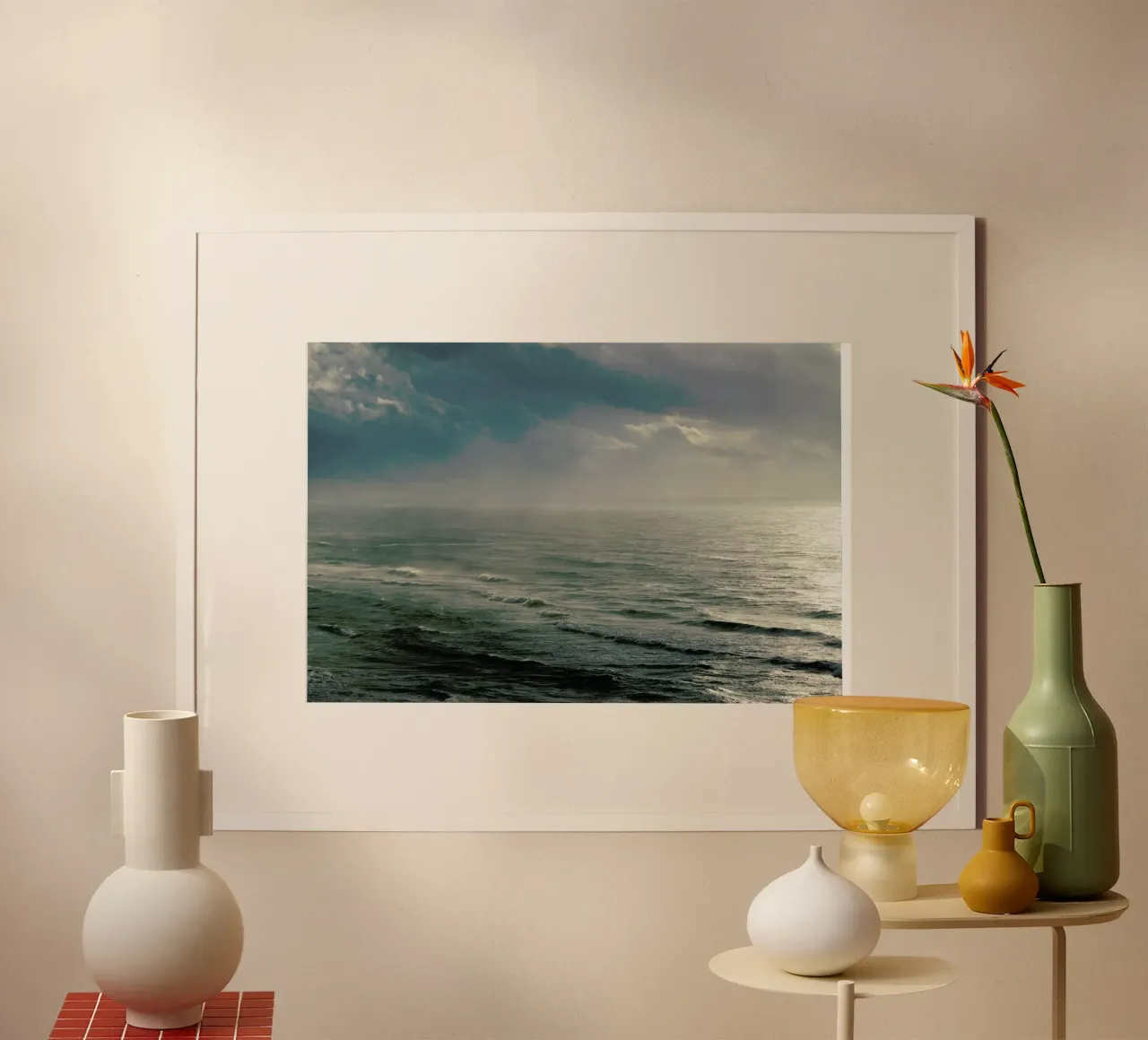 Winter Surfing VII poster con telaio in plastica da Tal Paz-Fridman
