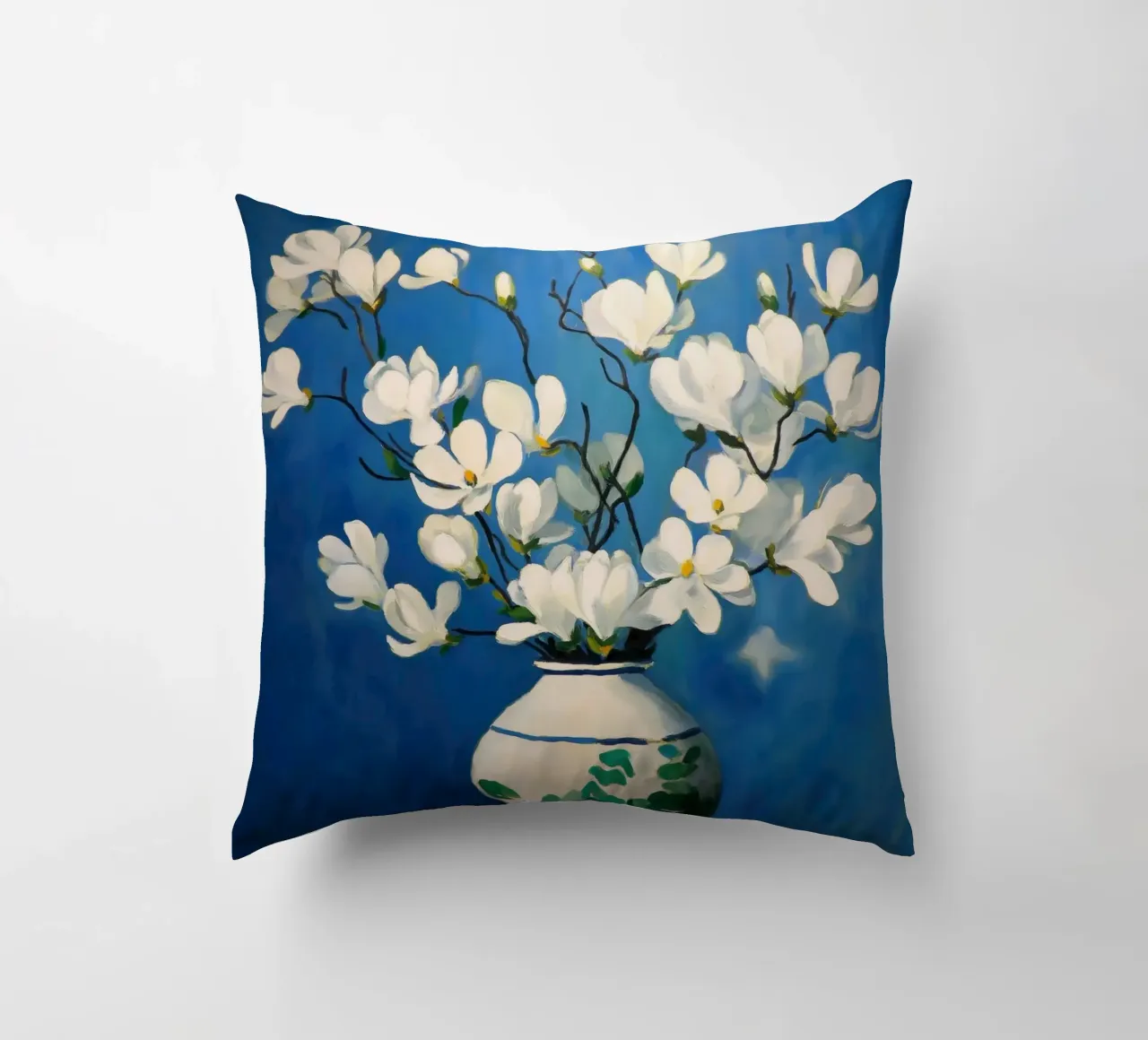 Magnolie su vaso cuscino da Imagine