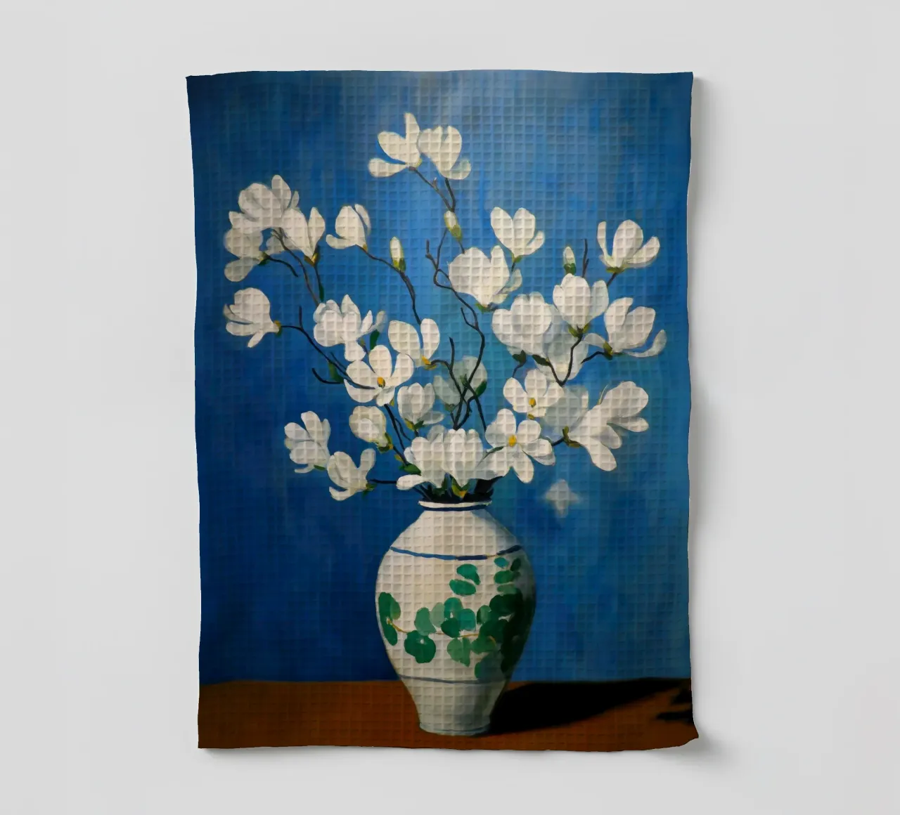 Magnolie su vaso canovaccio da cucina da Imagine
