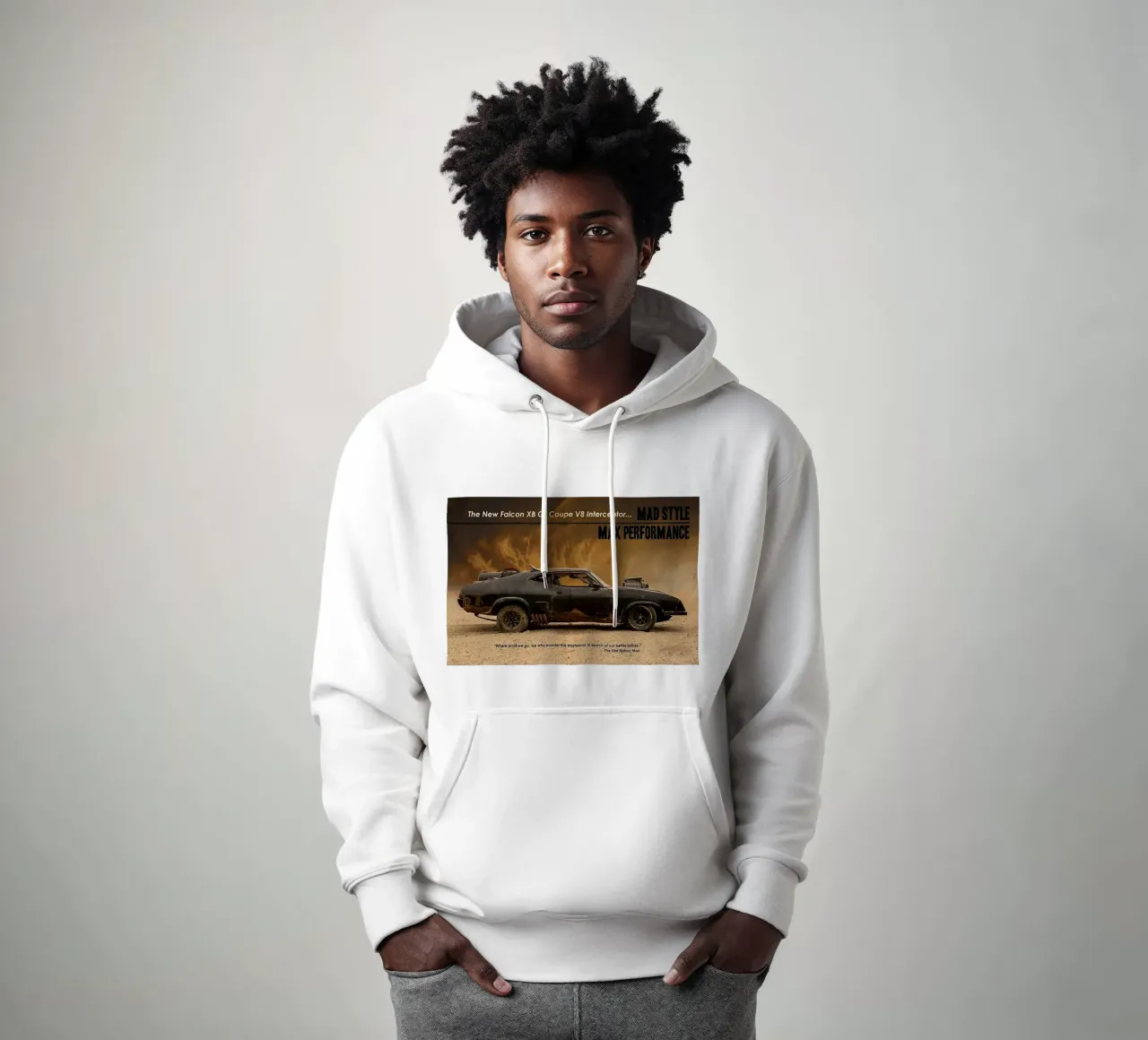Mad Max felpa con cappuccio da Attaboy Dsgn