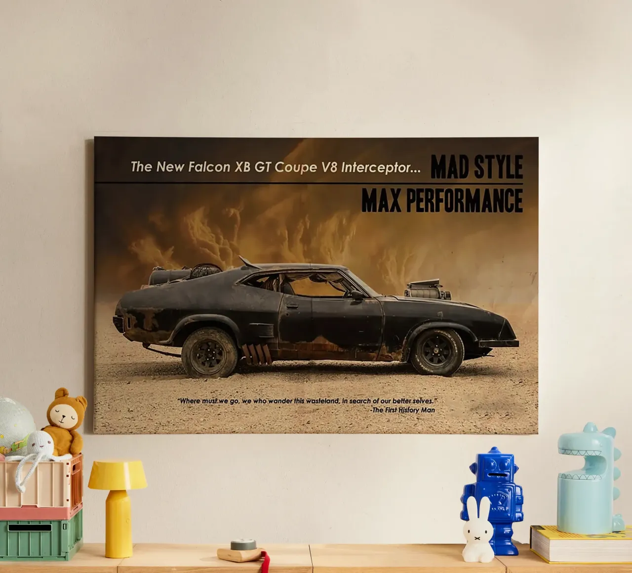 Mad Max canvas with Floater frame by Attaboy Dsgn