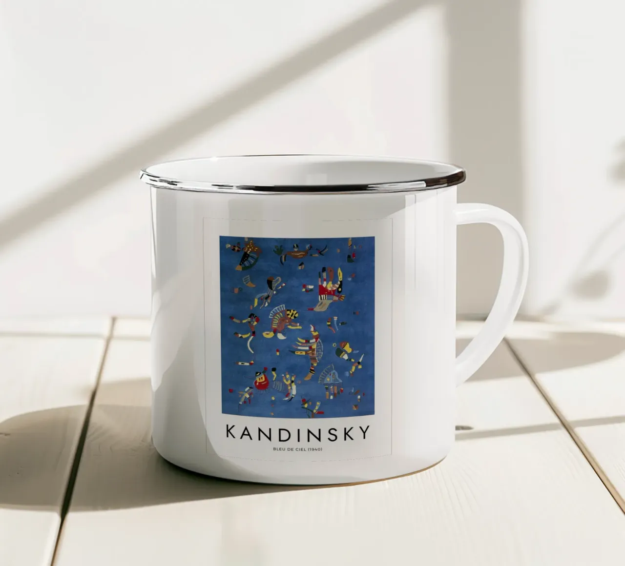 Kandinsky - Bleu de Ciel 1940 tazza in smalto da apoloprints