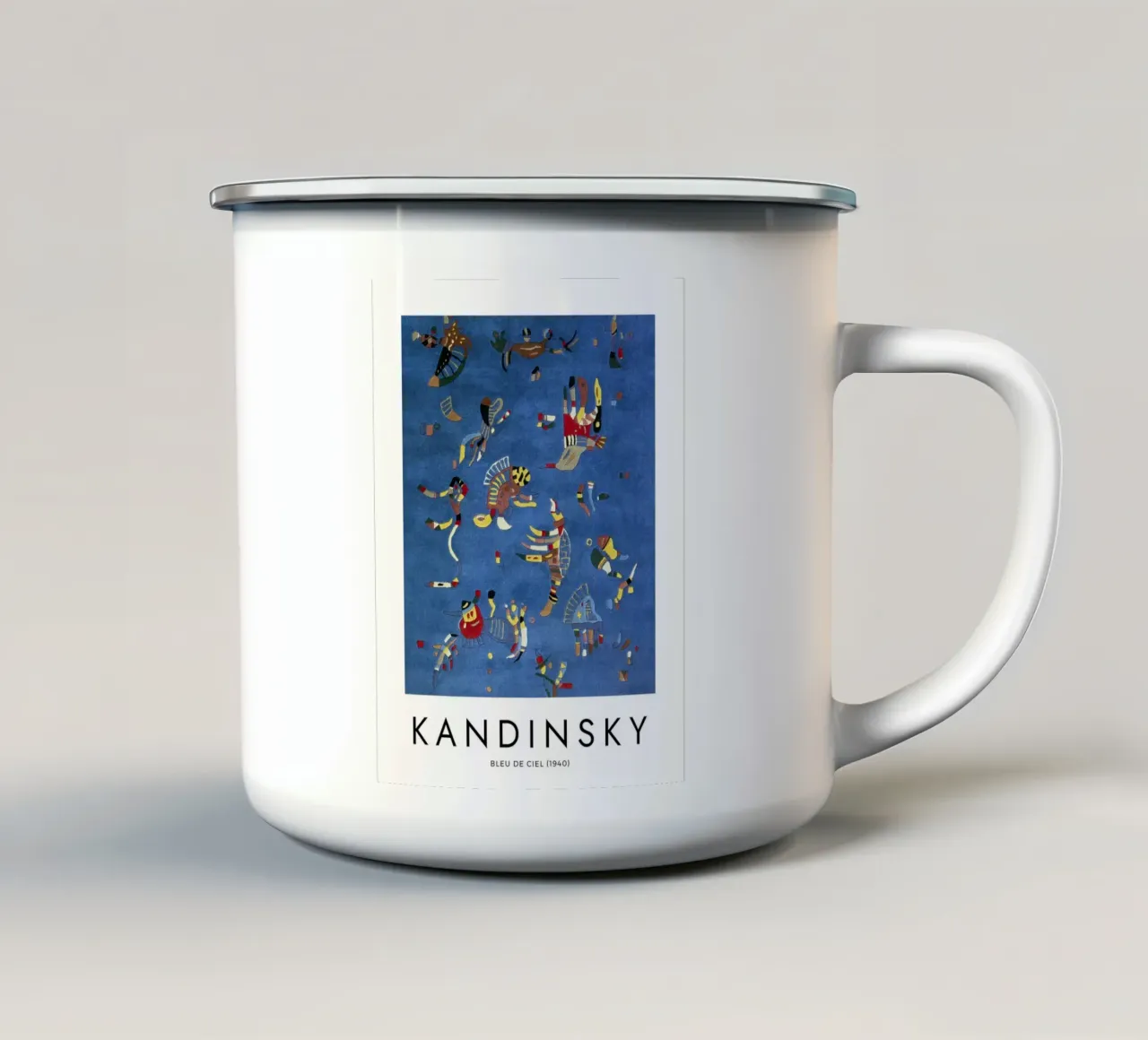 Kandinsky - Bleu de Ciel 1940 tazza in smalto da apoloprints