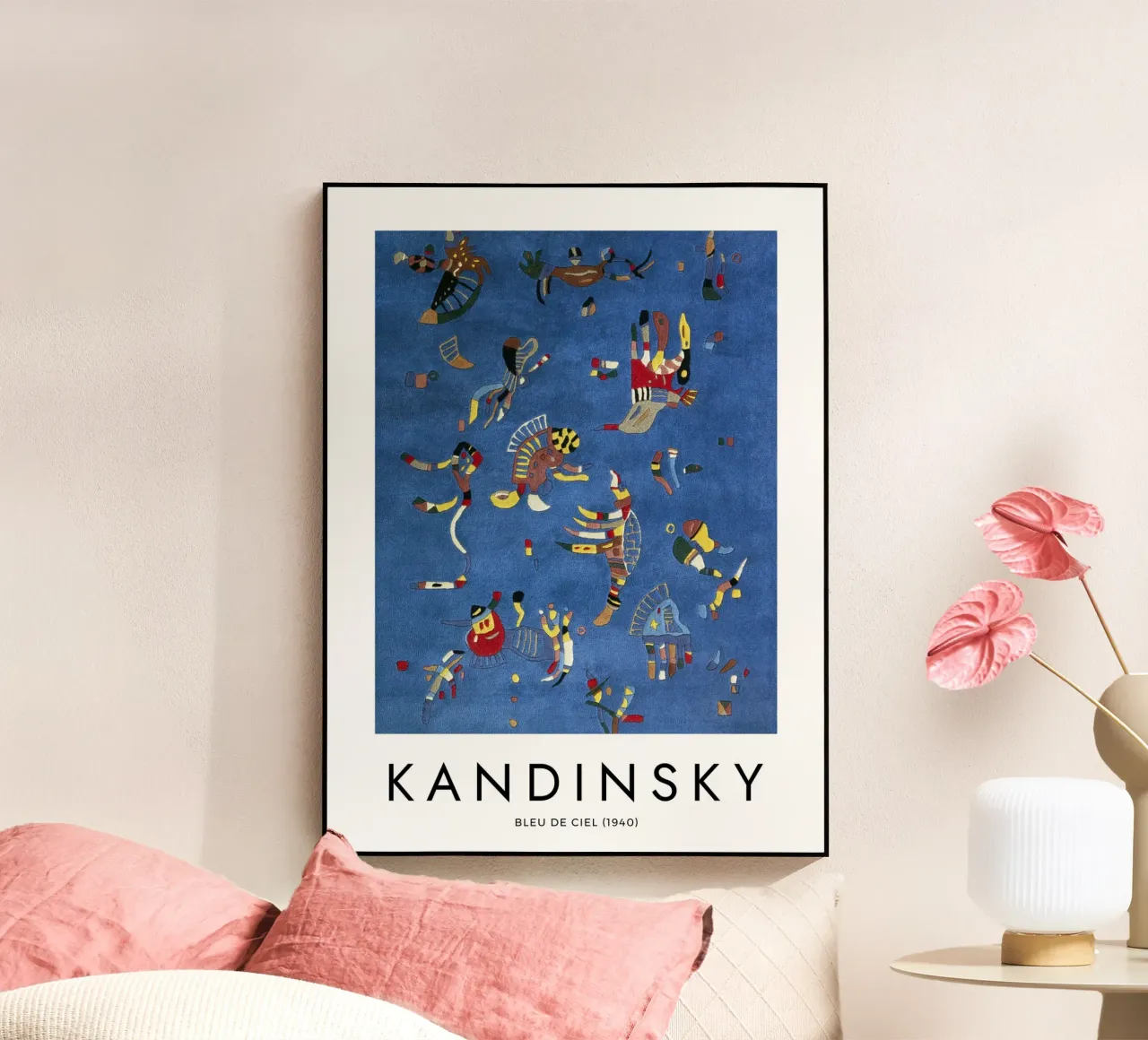 Kandinsky - Bleu de Ciel 1940 plexiglass da apoloprints