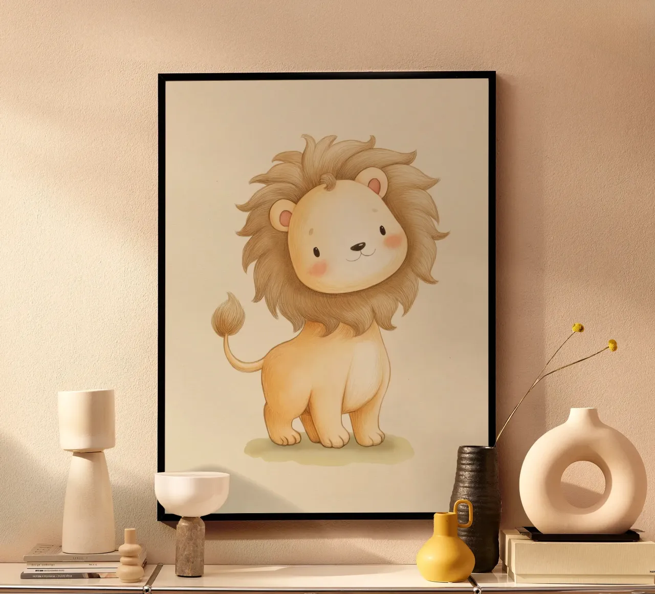 Lion for the nursery hahnemühle by Imagine