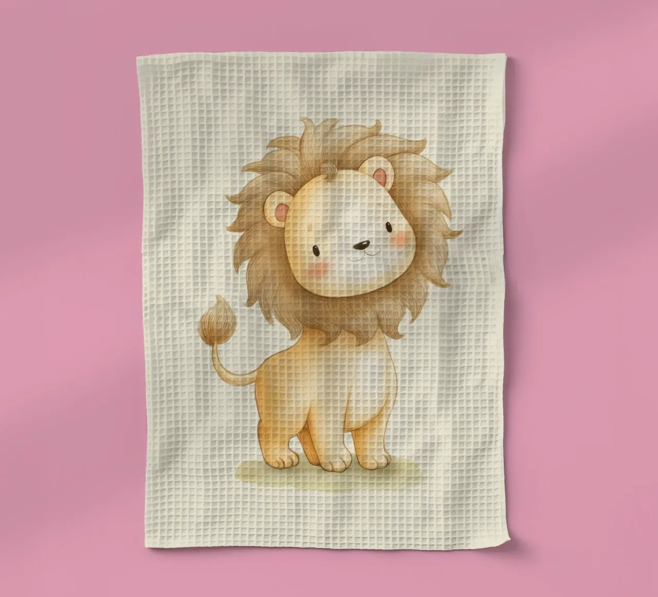 Lion for the nursery tea towel by Imagine